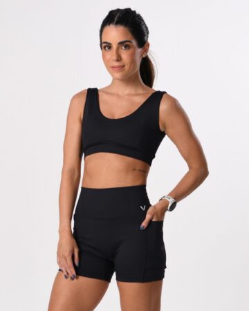 Short Flex Preto Power (logo clássica transfer)