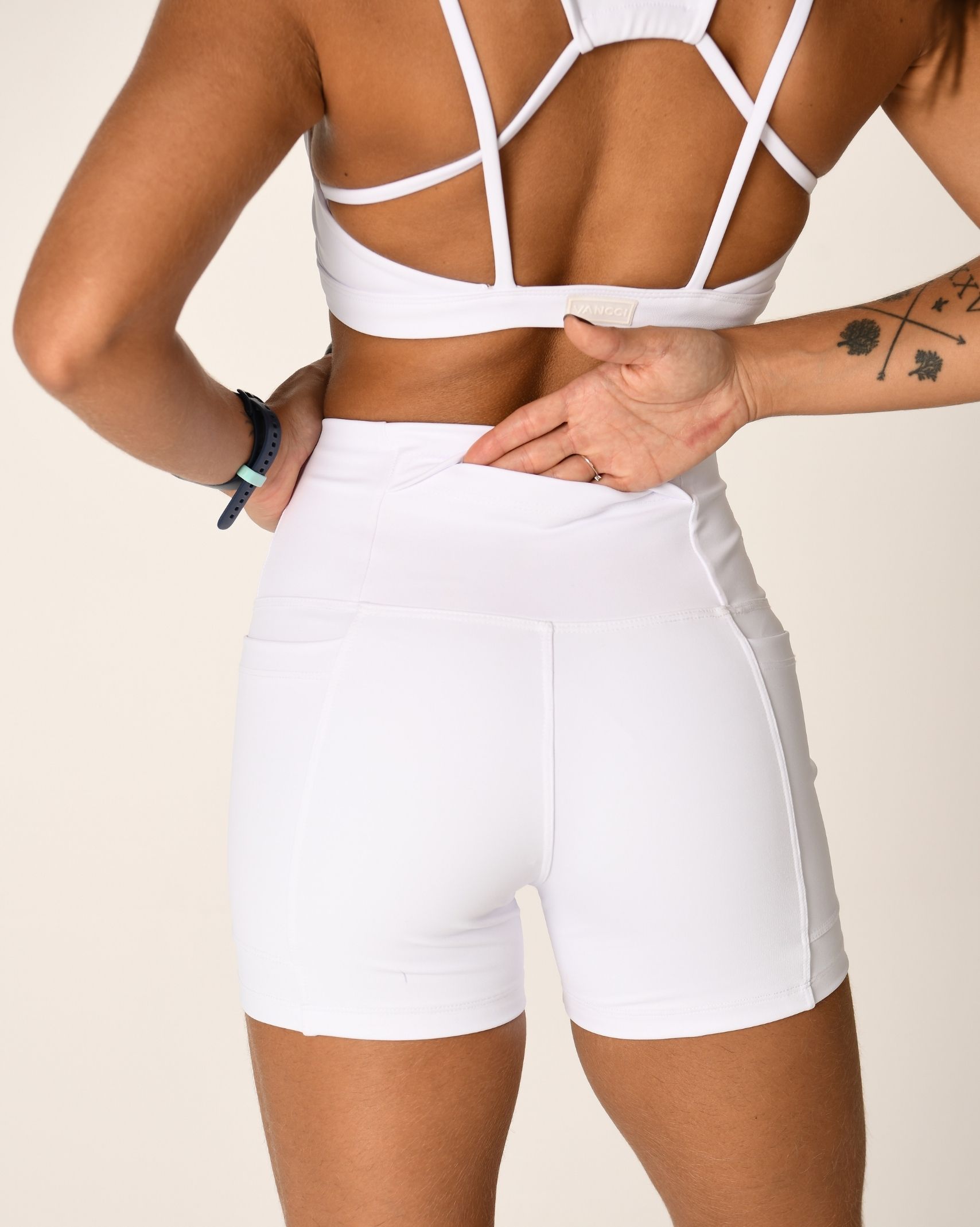 Short Flex Run Branco Power - Image 4