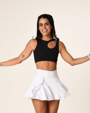 Short Glam Branco Power