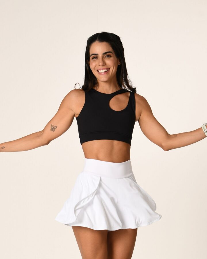 Short Glam Branco Power