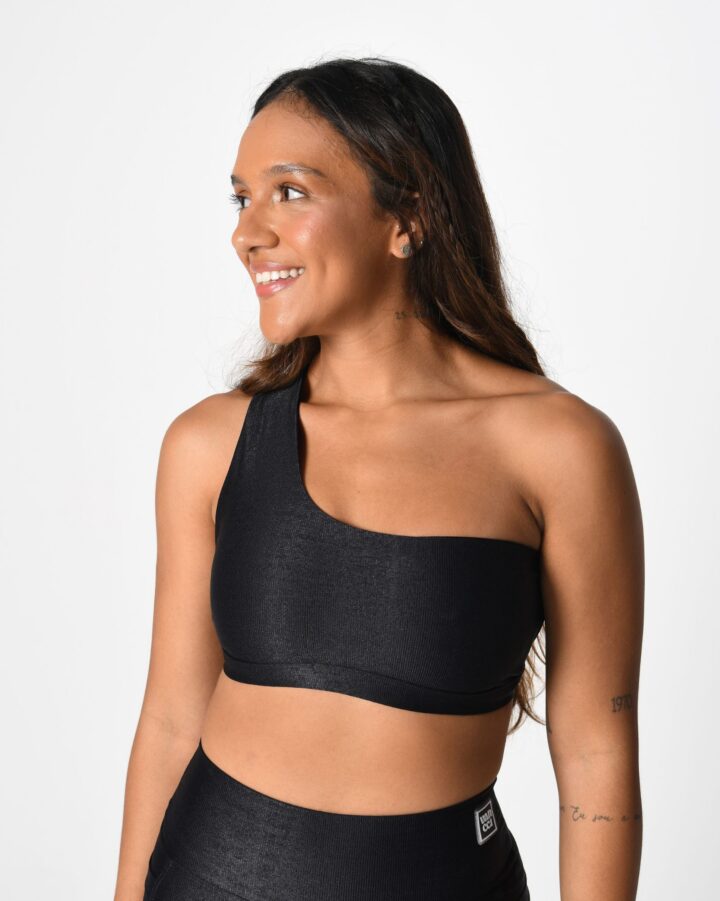 Top Shoulder Preto Glow
