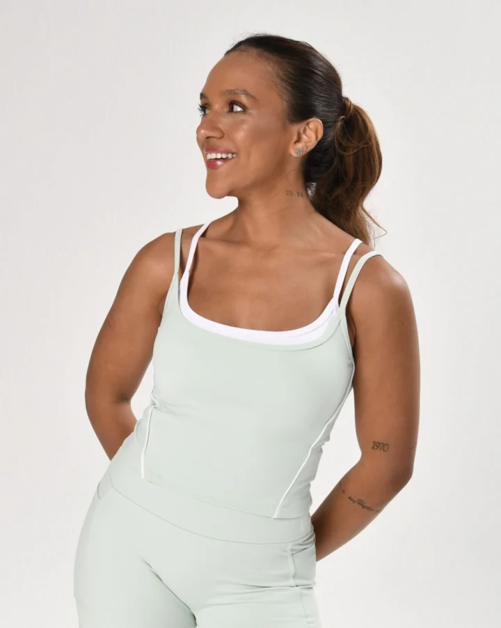 Regata Smash Minty/Branco Power