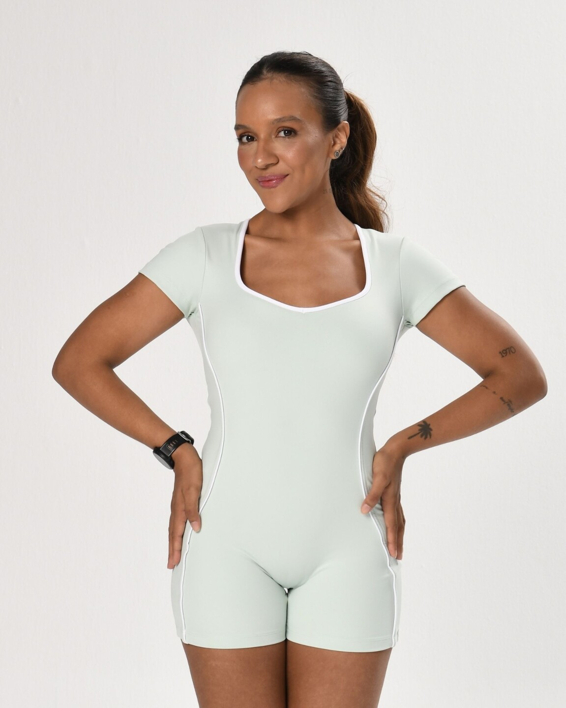 Macaquinho Iconic Minty/Branco Power - Image 3