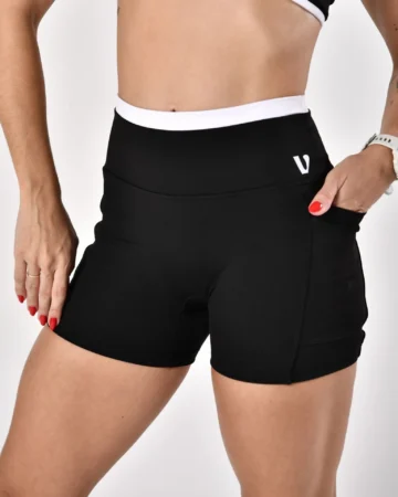 Alternative view of Short Flex Black/Branco Power