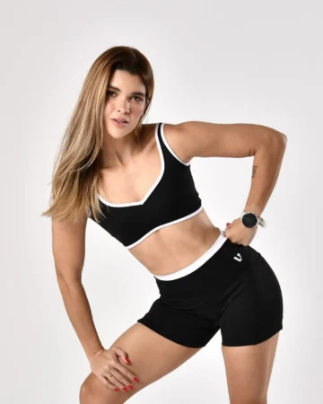 Short Flex Black/Branco Power