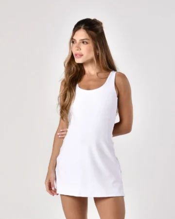 Alternative view of Vestido Smash Branco Power