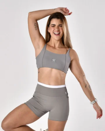 Short Flex Silver/Branco Power
