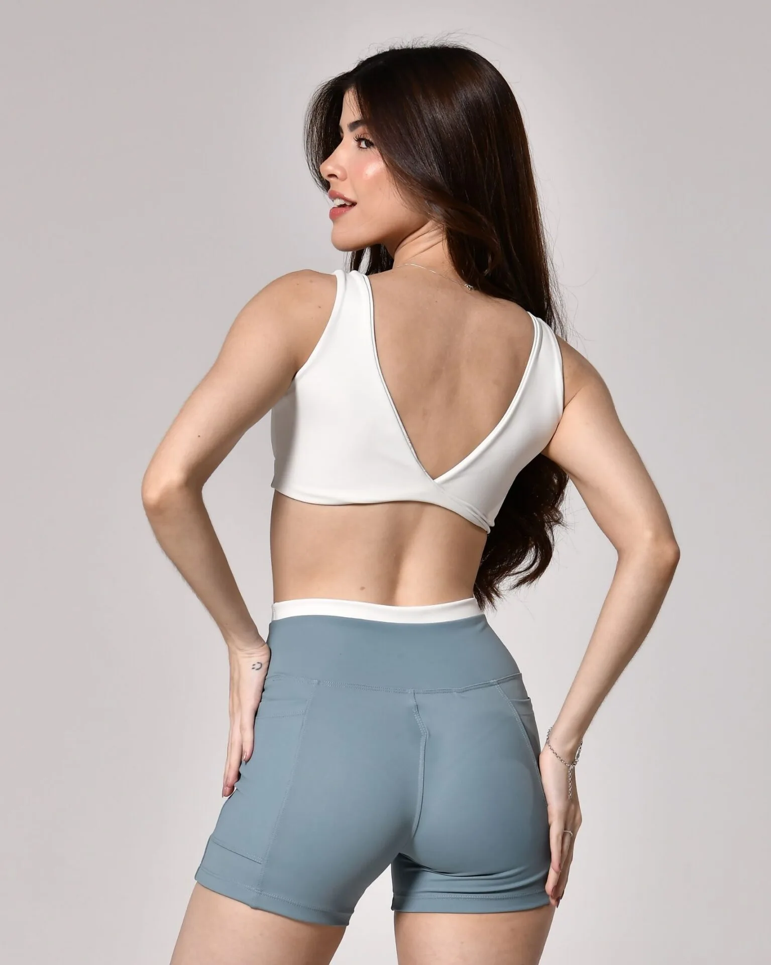 Short Flex Azure/Vanilla Power - Imagem 3