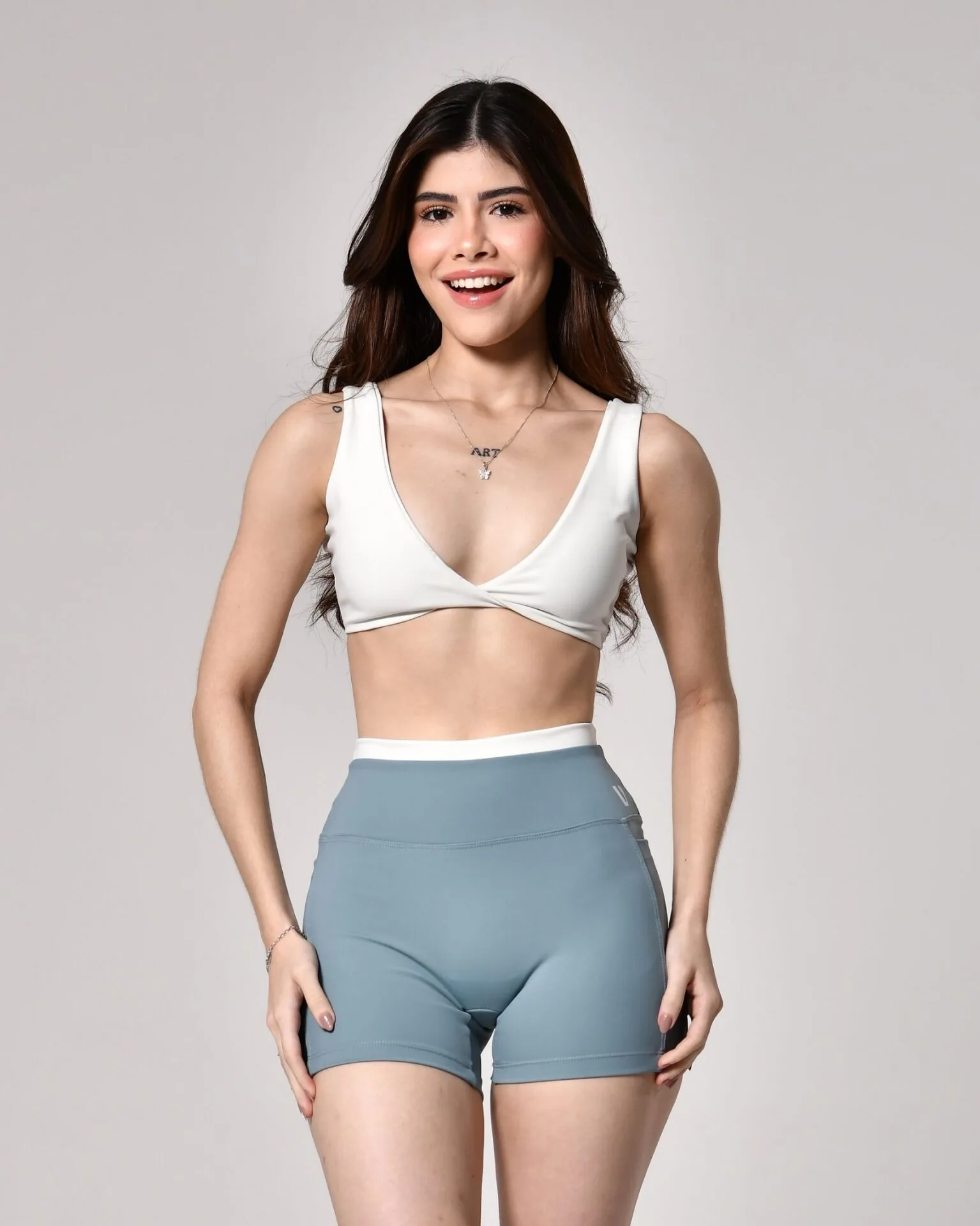 Short Flex Azure/Vanilla Power - Imagem 4