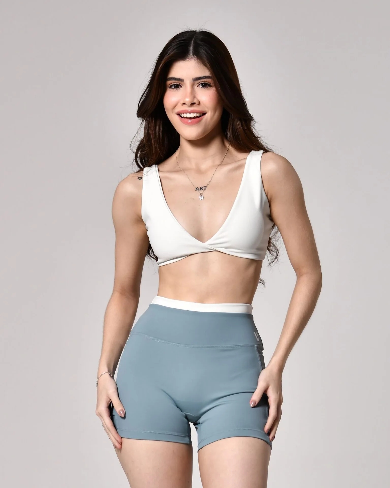 Short Flex Azure/Vanilla Power - Imagem 6
