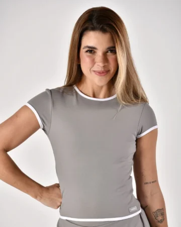 Babytee Silver/Branco Power