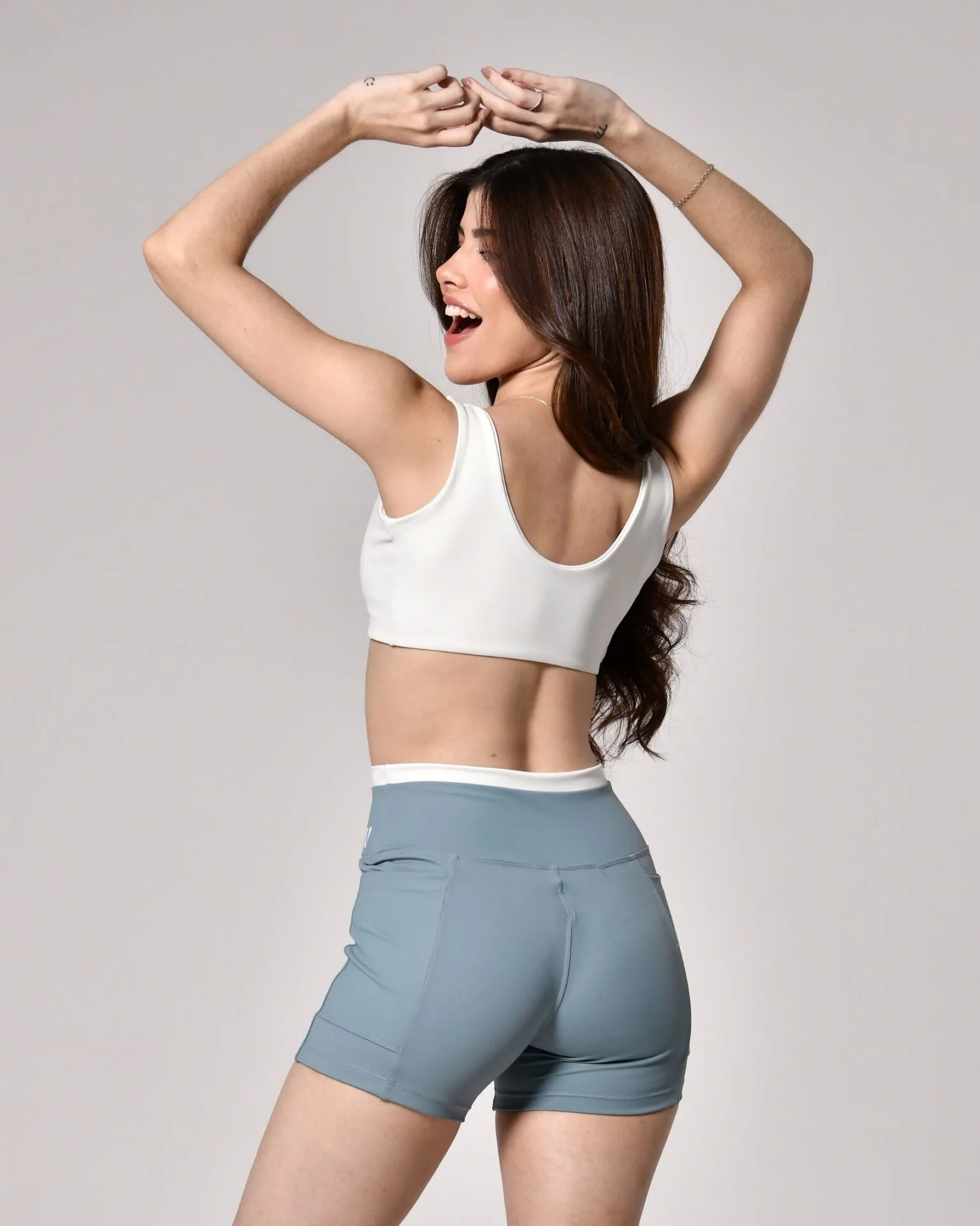 Short Flex Azure/Vanilla Power - Imagem 5