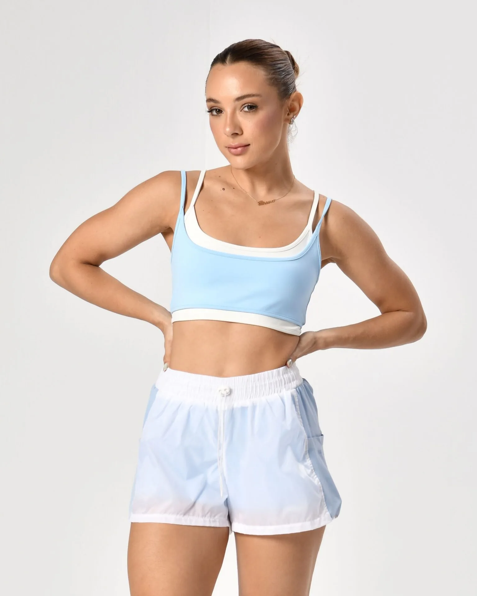 Short Street Branco/Lightblue Power - Imagem 4